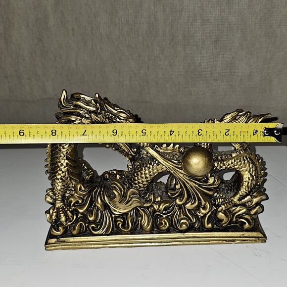Money Manifest Chinese Dragon with Ball Feng Shui Home Decor Heavy - Picture 12 of 12